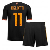 Camiseta AS Roma Andrea Belotti #11 Tercera Equipación Replica 2023-24 para niños mangas cortas (+ Pantalones cortos)